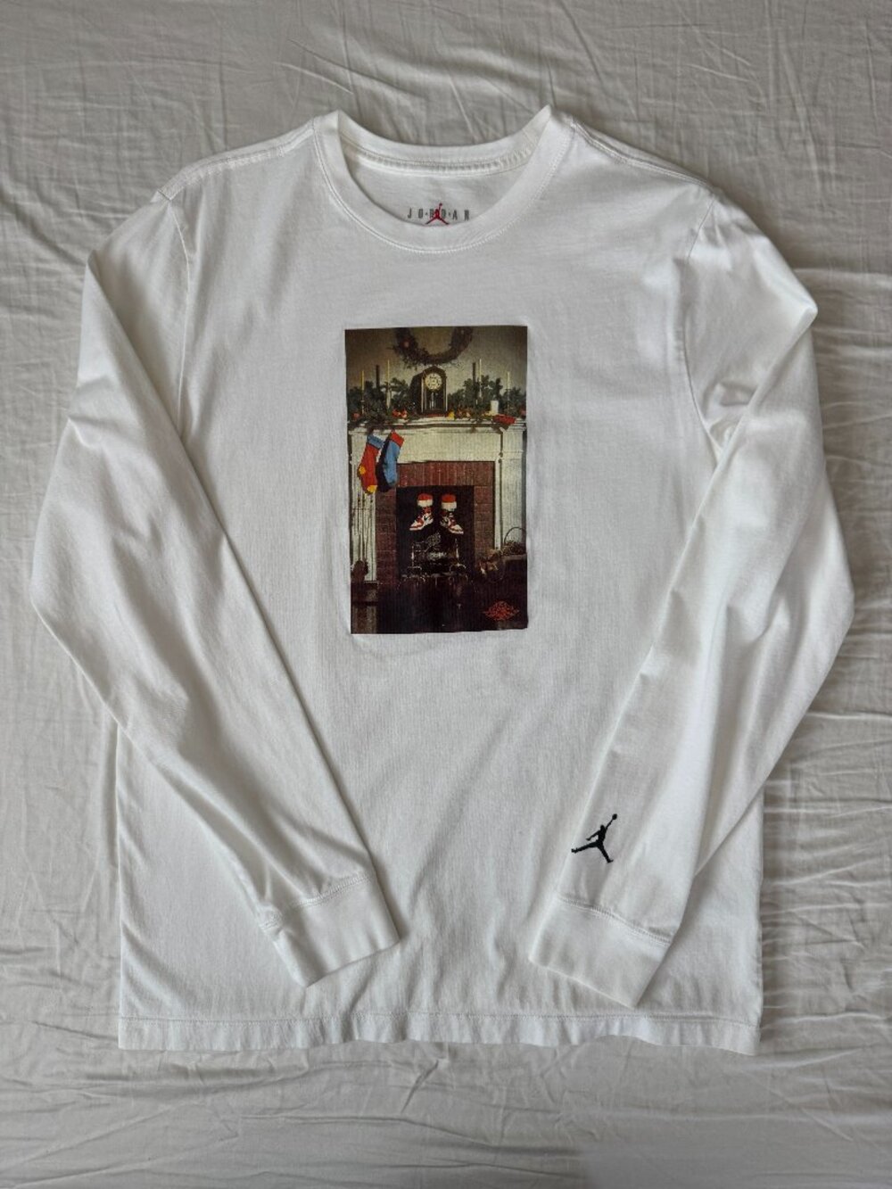 Nike Christmas Santa Chimney Fireplace Chicago Long Sleeve